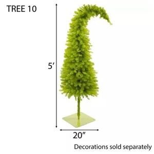 NEW IN BOX!! Rare Hard To find Hobby Lobby 5ft Green "Grinch Christmas Tree"